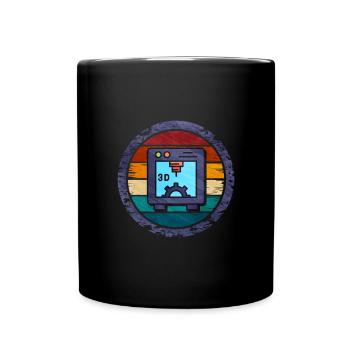 3D Printing - Full Colour Mug - black - Front