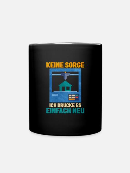 3d printing - Tasse einfarbig - Schwarz
