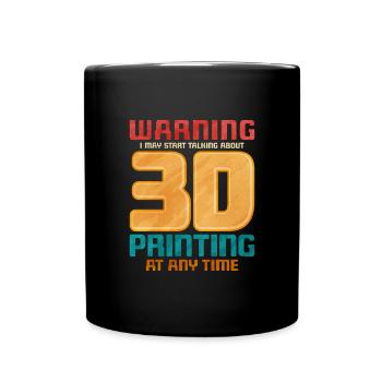 3D Printing - Full Colour Mug - black - Front