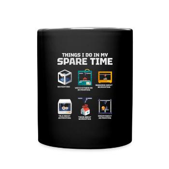 3D Printing - Full Colour Mug - black - Front