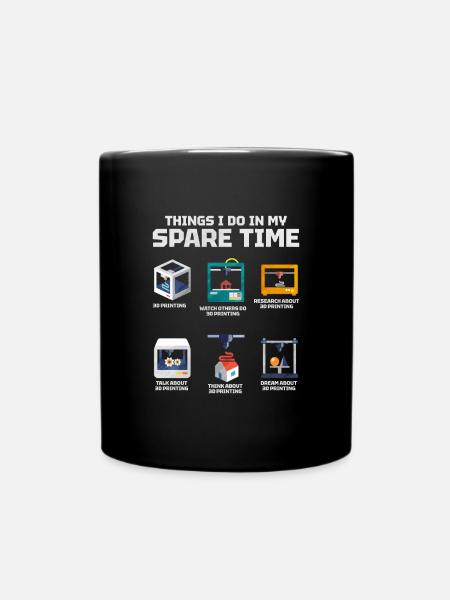 3D Printing - Full Colour Mug - black