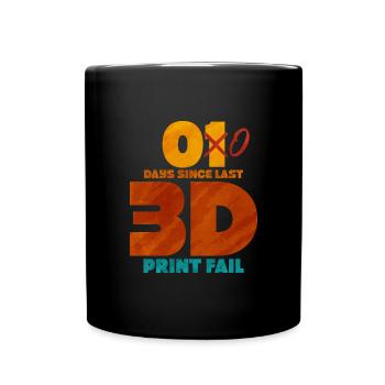 3D Printing - Full Colour Mug - black - Front