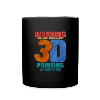 3D Printing - Full Colour Mug - black - Front