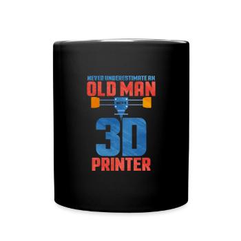 3D Printing - Full Colour Mug - black - Front
