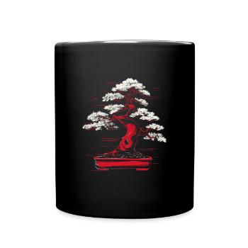 Bonsaï Culture japonaise Esthétique bouddhiste - Mug uni - noir - Devant