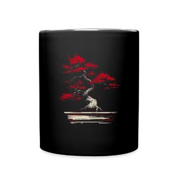 Bonsaï Esthétique Culture Bouddhiste Japonaise - Mug uni - noir - Devant