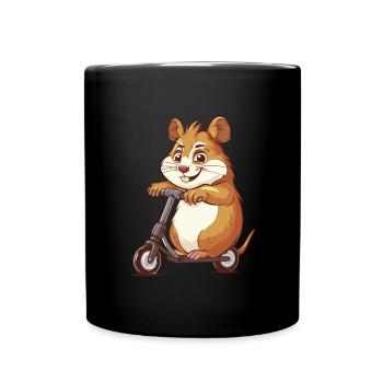 Rouleau de hamster - Mug uni - noir - Devant