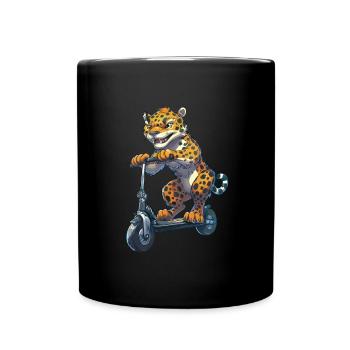 Jaguar Roller - Tasse einfarbig - Schwarz - Vorne