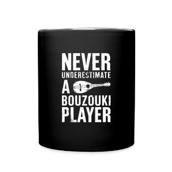 Bouzouki Instrument Gift - Full Colour Mug - black - Front