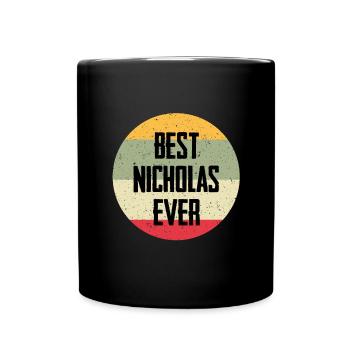 Best Nicholas Ever - Tasse einfarbig - Schwarz - Vorne