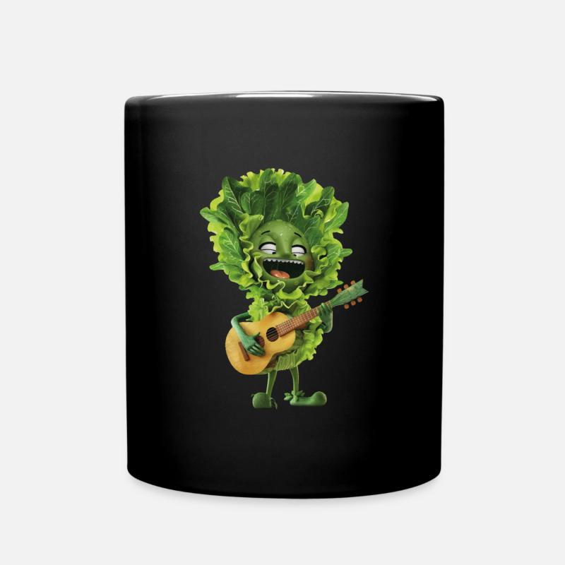 Salat Gitarre - Tasse einfarbig - Schwarz