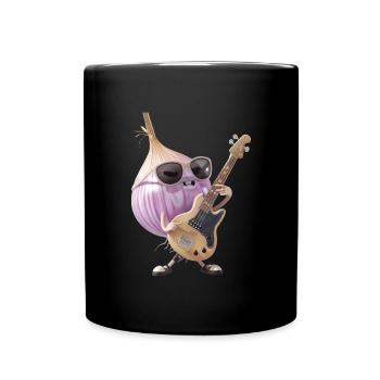Zwiebel gitarre - Tasse einfarbig - Schwarz - Vorne