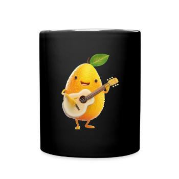 Mango Gitarre - Tasse einfarbig - Schwarz - Vorne