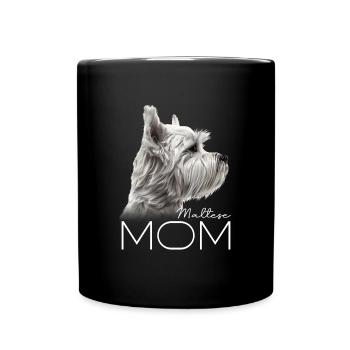 Maltese Mom - Full Colour Mug - black - Front