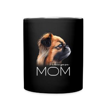 Maman pékinois - Mug uni - noir - Devant