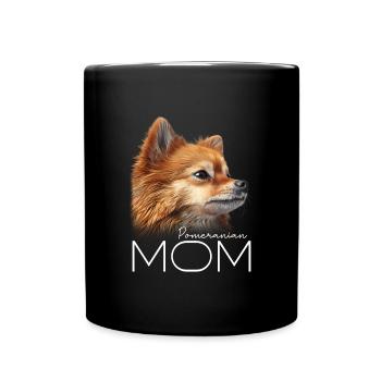 Pomeranian Mama - Tasse einfarbig - Schwarz - Vorne