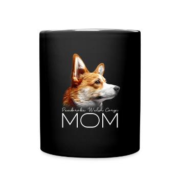 Pembroke Welsh Corgi Mom - Full Colour Mug - black - Front