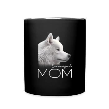 Samoyed Mama - Tasse einfarbig - Schwarz - Vorne