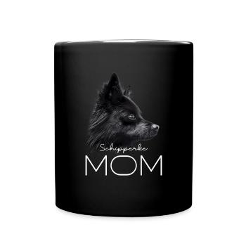 Schipperke Mama - Tasse einfarbig - Schwarz - Vorne