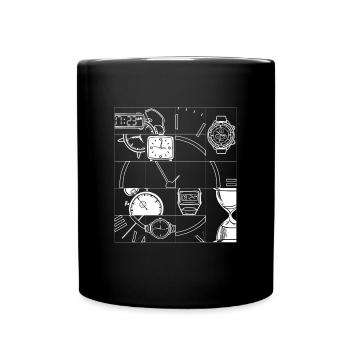 Montre Collector Montres-bracelets Montres de luxe Montre - Mug uni - noir - Devant