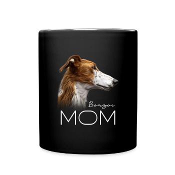 Borzoi Mama - Full Colour Mug - black - Front