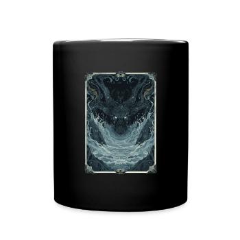 Die abgrundtiefen Tiefen Tarot - Tasse einfarbig - Schwarz - Vorne