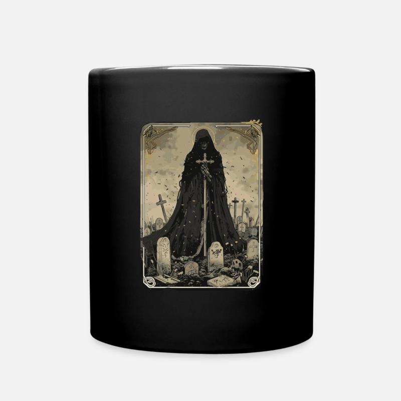 Der Grabwächter Tarot - Tasse einfarbig - Schwarz