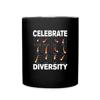 Feiern Sie Diversity Baseball Pitches Pitcher - Tasse einfarbig - Schwarz - Vorne