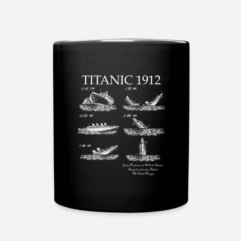 Titanic 1912 Titanic Untergehende Titanic - Tasse einfarbig - Schwarz