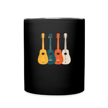 Geschenk für Hackbrettliebhaber - Tasse einfarbig - Schwarz - Vorne