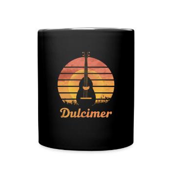 Geschenk für Hackbrettliebhaber - Tasse einfarbig - Schwarz - Vorne