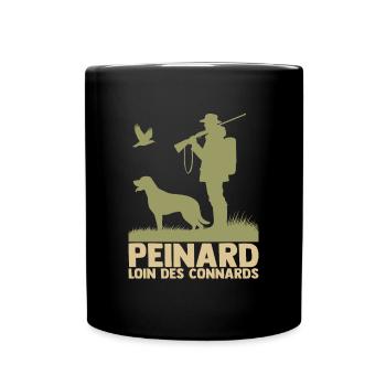 Chasse Humour Chasseur Peinard Loin Des Connards - Mug uni - noir - Devant