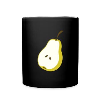 Pear Vegan Fruit - Full Colour Mug - black - Front