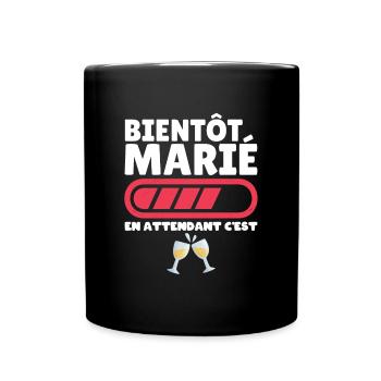 Idée Cadeau EVG Humour Team Futur Marié Fête EVG - Mug uni - noir - Devant