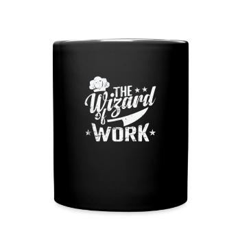 The Wizard of Work - Tasse einfarbig - Schwarz - Vorne