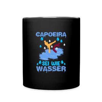 Capoeira ist wie die Gestalt des Wassers - Tasse einfarbig - Schwarz - Vorne
