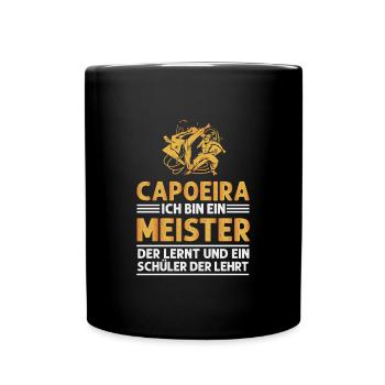Maître et étudiant en capoeira - Mug uni - noir - Devant