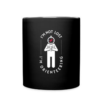 Orienteering I´M Not Lost Orientierung - Tasse einfarbig - Schwarz - Vorne