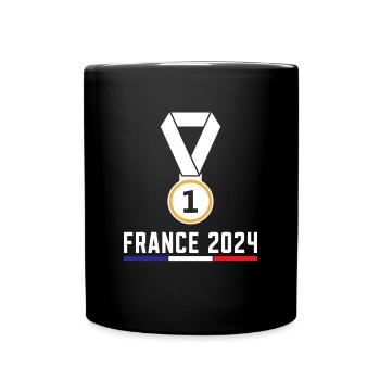 j'peux pas j'ai jeux tour eiffel France - Mug uni - noir - Devant