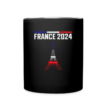 j'peux pas j'ai jeux tour eiffel France - Mug uni - noir - Devant