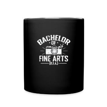 Bachelor of Fine Arts Bildende Künste - Full Colour Mug - black - Front