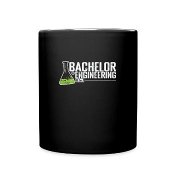 Bachelor of Engineering Technik und Design - Tasse einfarbig - Schwarz - Vorne