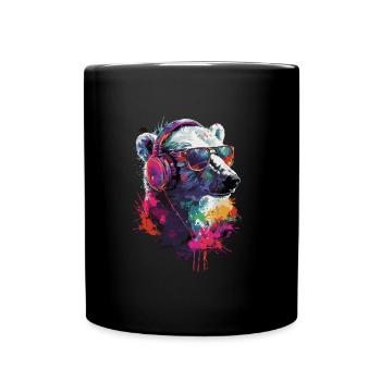 Polar Bär - Tasse einfarbig - Schwarz - Vorne