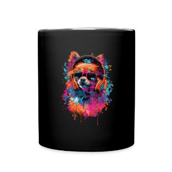 Pomeranian - Full Colour Mug - black - Front
