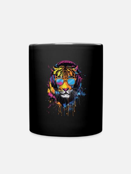 Tiger - Tasse einfarbig - Schwarz