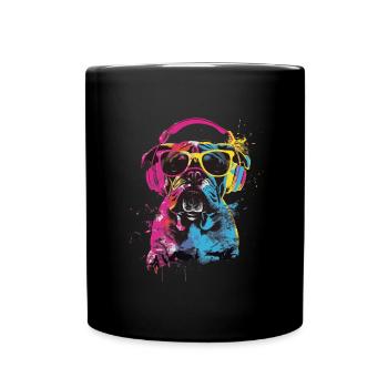 Bouledogue - Mug uni - noir - Devant