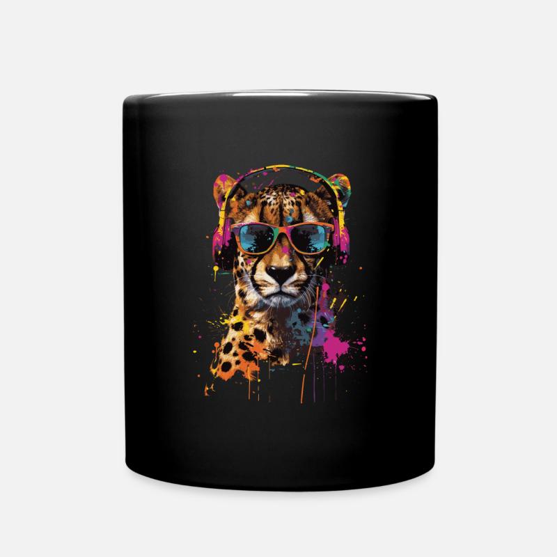 Gepard - Tasse einfarbig - Schwarz