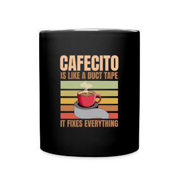 Cafecito Accessories & Cuban Lover Clothing - Full Colour Mug - black - Front