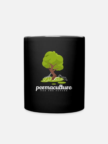 Permakultur For The Future - Tasse einfarbig - Schwarz