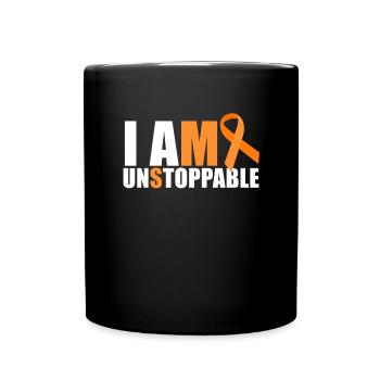 Ich bin unaufhaltsam, MS Ribbon Multiple Sclerosis - Tasse einfarbig - Schwarz - Vorne